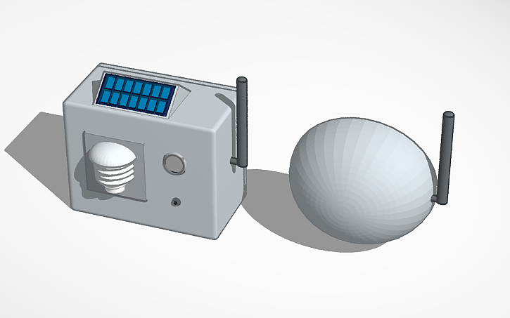 EcoGuardian solar-powered sensor unit mounted in a forest